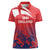 England Cricket Custom Women Polo Shirt Three Lions With Flag - Wonder Print Shop