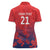 England Cricket Custom Women Polo Shirt Three Lions With Flag - Wonder Print Shop