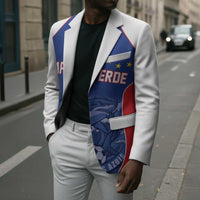 World Football 2026 Cape Verde Custom Blazer Tubaroes Azuis Blue Shark - Wonder Print Shop