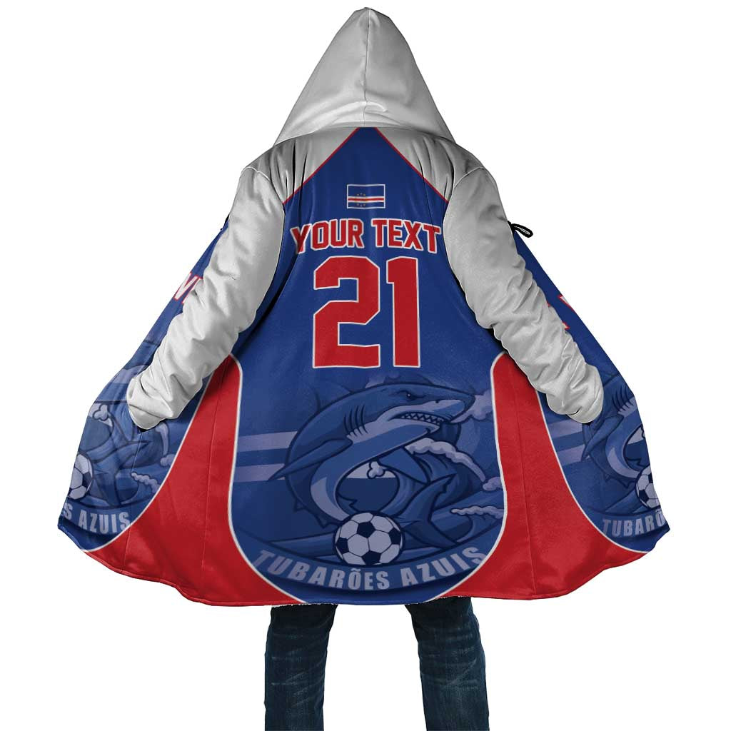 World Football 2026 Cape Verde Custom Cloak Tubaroes Azuis Blue Shark - Wonder Print Shop