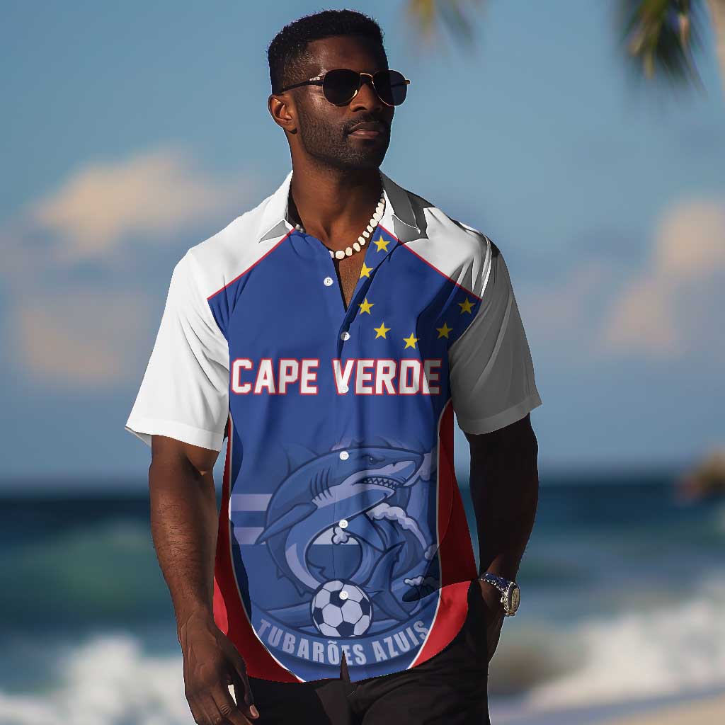World Football 2026 Cape Verde Custom Hawaiian Shirt Tubaroes Azuis Blue Shark LT9