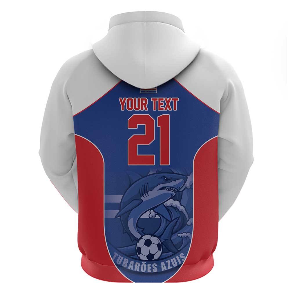 World Football 2026 Cape Verde Custom Hoodie Tubaroes Azuis Blue Shark - Wonder Print Shop