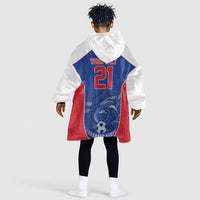 World Football 2026 Cape Verde Custom Kid Wearable Blanket Hoodie Tubaroes Azuis Blue Shark - Wonder Print Shop