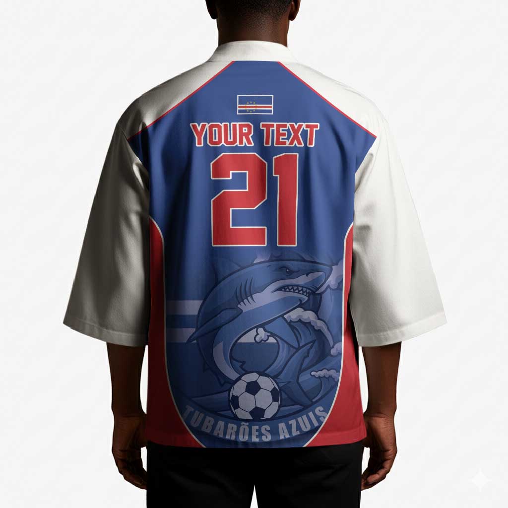 World Football 2026 Cape Verde Custom Kimono Tubaroes Azuis Blue Shark - Wonder Print Shop
