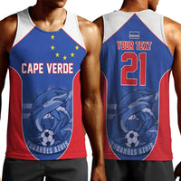 World Football 2026 Cape Verde Custom Men Tank Top Tubaroes Azuis Blue Shark - Wonder Print Shop
