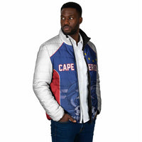 World Football 2026 Cape Verde Custom Padded Jacket Tubaroes Azuis Blue Shark - Wonder Print Shop