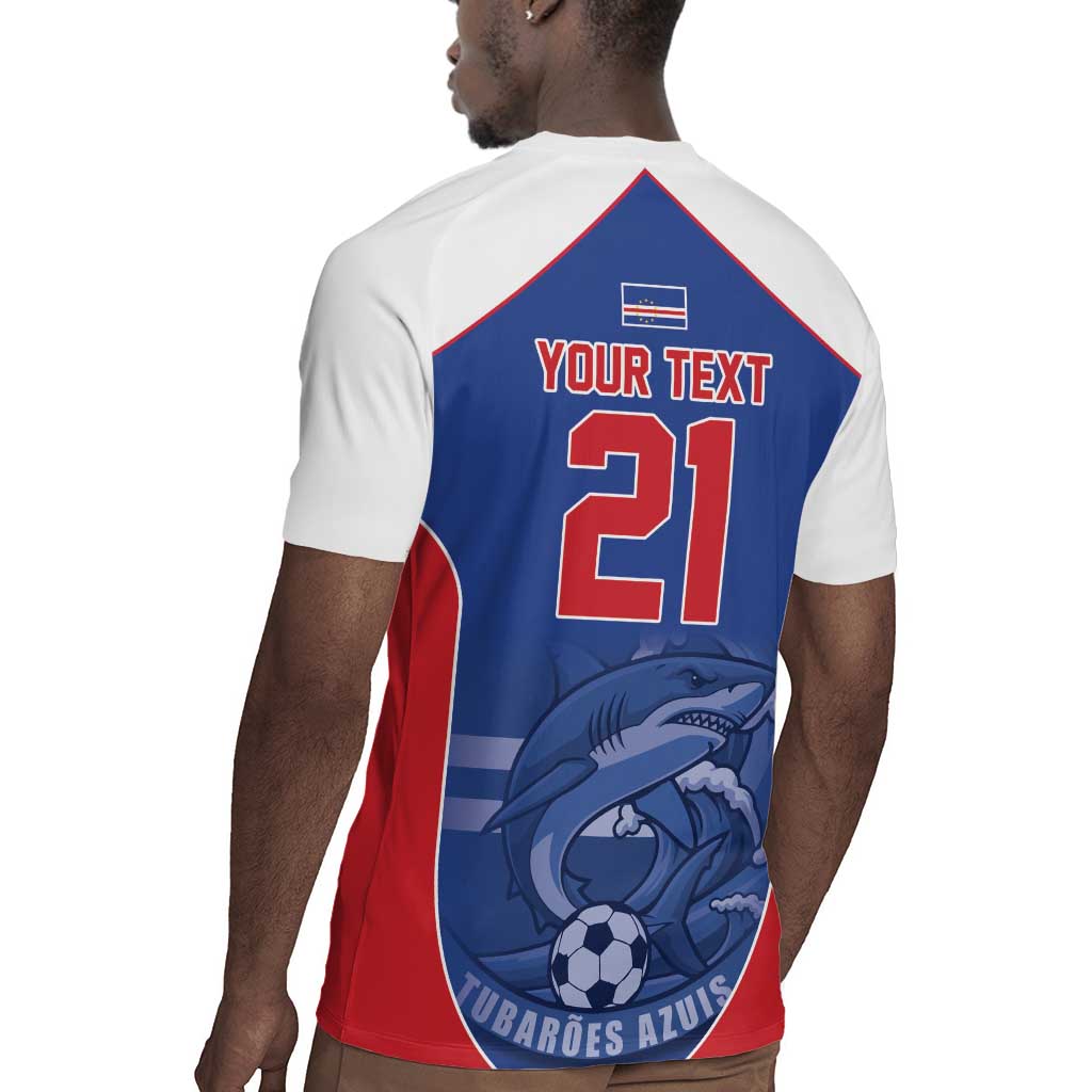 World Football 2026 Cape Verde Custom Rugby Jersey Tubaroes Azuis Blue Shark LT9