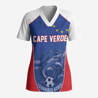 World Football 2026 Cape Verde Custom Scrub Top Tubaroes Azuis Blue Shark - Wonder Print Shop