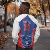 World Football 2026 Cape Verde Custom Sweatshirt Tubaroes Azuis Blue Shark - Wonder Print Shop