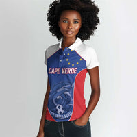 World Football 2026 Cape Verde Custom Women Polo Shirt Tubaroes Azuis Blue Shark LT9