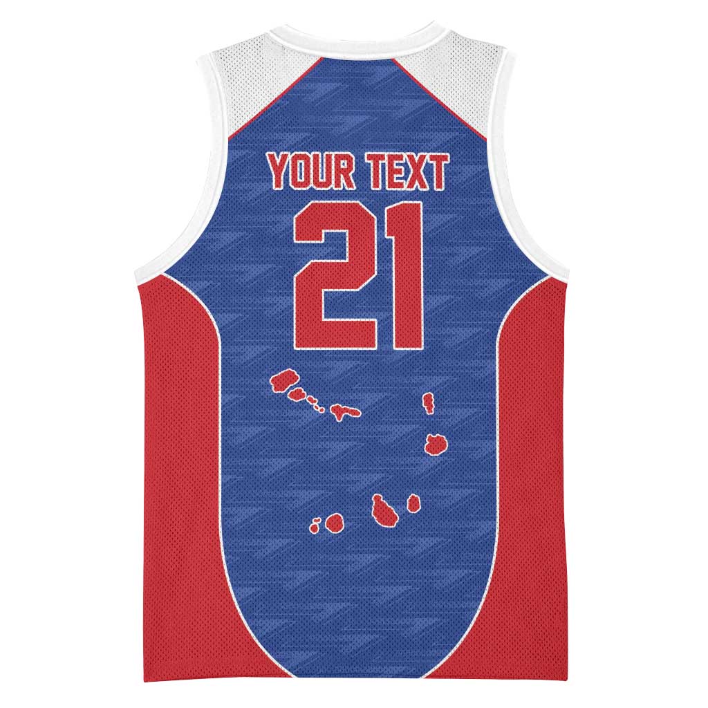 World Football 2026 Cape Verde Custom Basketball Jersey Tubaroes Azuis Verde Simple Map - Wonder Print Shop