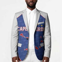 World Football 2026 Cape Verde Custom Blazer Tubaroes Azuis Verde Simple Map - Wonder Print Shop