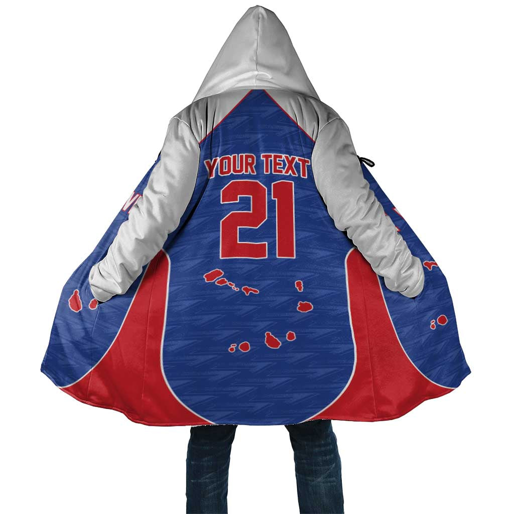 World Football 2026 Cape Verde Custom Cloak Tubaroes Azuis Verde Simple Map - Wonder Print Shop