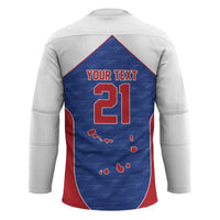 World Football 2026 Cape Verde Custom Hockey Jersey Tubaroes Azuis Verde Simple Map - Wonder Print Shop
