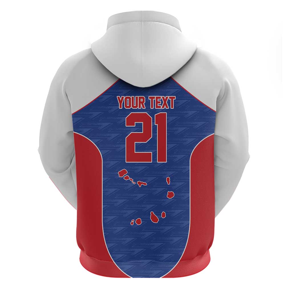 World Football 2026 Cape Verde Custom Hoodie Tubaroes Azuis Verde Simple Map - Wonder Print Shop