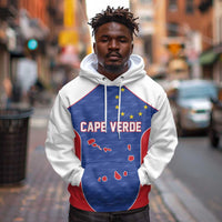World Football 2026 Cape Verde Custom Hoodie Tubaroes Azuis Verde Simple Map - Wonder Print Shop
