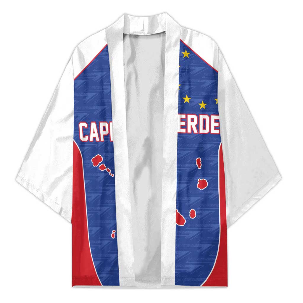 World Football 2026 Cape Verde Custom Kimono Tubaroes Azuis Verde Simple Map - Wonder Print Shop