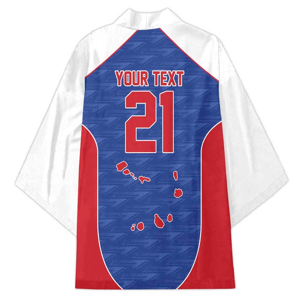 World Football 2026 Cape Verde Custom Kimono Tubaroes Azuis Verde Simple Map - Wonder Print Shop