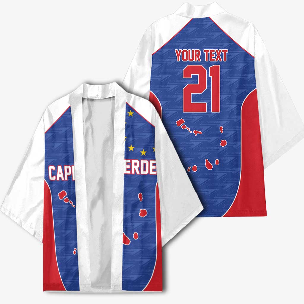 World Football 2026 Cape Verde Custom Kimono Tubaroes Azuis Verde Simple Map - Wonder Print Shop