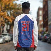 World Football 2026 Cape Verde Custom Long Sleeve Shirt Tubaroes Azuis Verde Simple Map - Wonder Print Shop