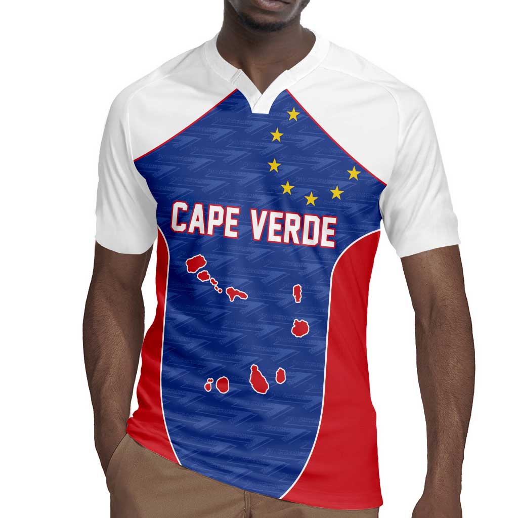 World Football 2026 Cape Verde Custom Rugby Jersey Tubaroes Azuis Verde Simple Map LT9
