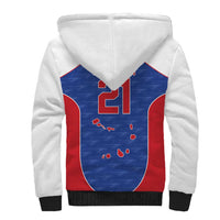 World Football 2026 Cape Verde Custom Sherpa Hoodie Tubaroes Azuis Verde Simple Map - Wonder Print Shop