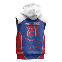 World Football 2026 Cape Verde Custom Sleeveless Zip Hoodie Tubaroes Azuis Verde Simple Map - Wonder Print Shop