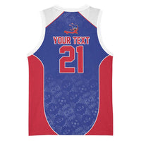 World Football 2026 Afro-Haiti Custom Basketball Jersey Together For Ayiti Blue Style - Wonder Print Shop