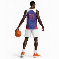 World Football 2026 Afro-Haiti Custom Basketball Jersey Together For Ayiti Blue Style - Wonder Print Shop