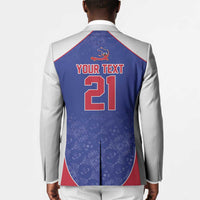 World Football 2026 Afro-Haiti Custom Blazer Together For Ayiti Blue Style - Wonder Print Shop