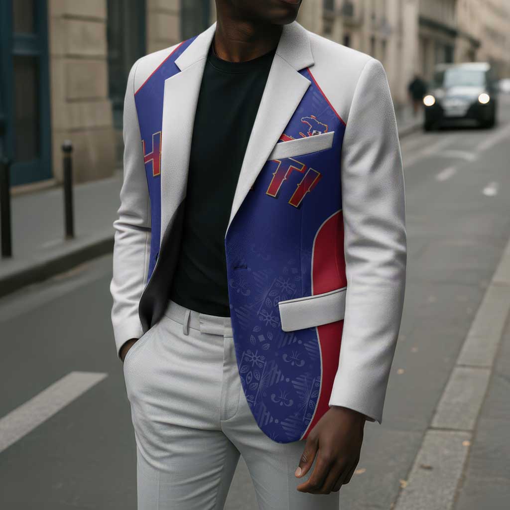 World Football 2026 Afro-Haiti Custom Blazer Together For Ayiti Blue Style - Wonder Print Shop