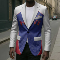 World Football 2026 Afro-Haiti Custom Blazer Together For Ayiti Blue Style - Wonder Print Shop
