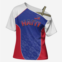World Football 2026 Afro-Haiti Custom Cross Shoulder Shirt Together For Ayiti Blue Style - Wonder Print Shop