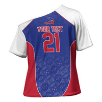 World Football 2026 Afro-Haiti Custom Cross Shoulder Shirt Together For Ayiti Blue Style - Wonder Print Shop
