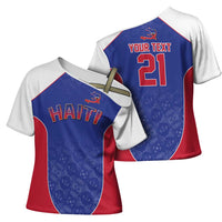 World Football 2026 Afro-Haiti Custom Cross Shoulder Shirt Together For Ayiti Blue Style - Wonder Print Shop