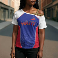 World Football 2026 Afro-Haiti Custom Cross Shoulder Shirt Together For Ayiti Blue Style - Wonder Print Shop
