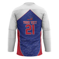 World Football 2026 Afro-Haiti Custom Hockey Jersey Together For Ayiti Blue Style - Wonder Print Shop