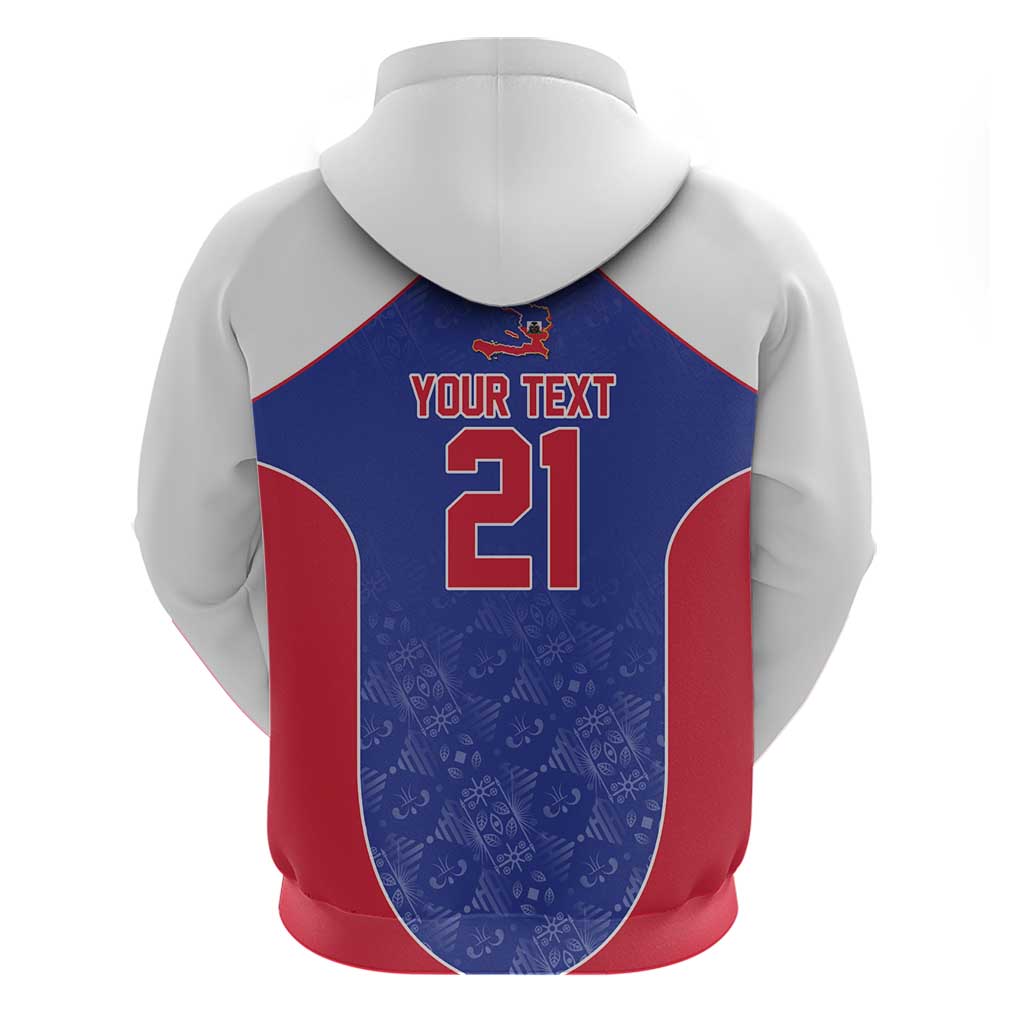 World Football 2026 Afro-Haiti Custom Hoodie Together For Ayiti Blue Style - Wonder Print Shop