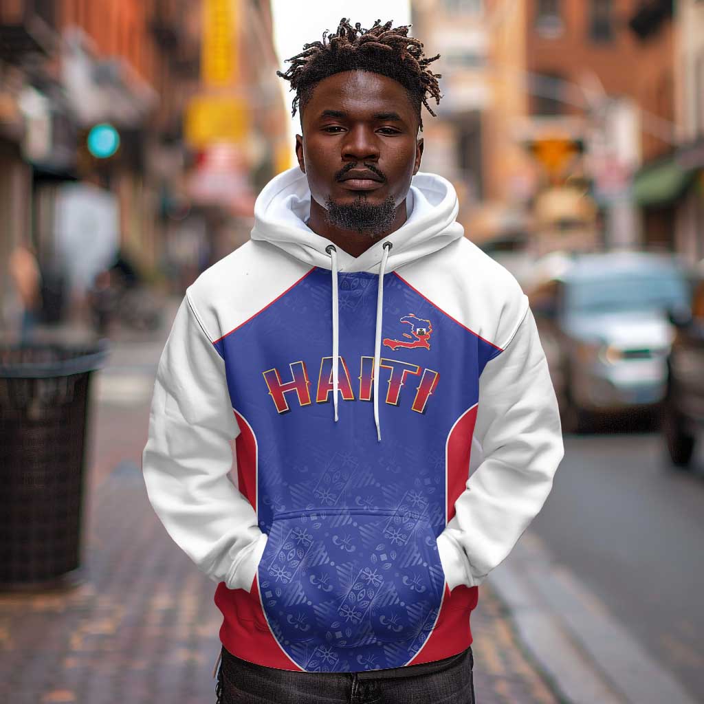 World Football 2026 Afro-Haiti Custom Hoodie Together For Ayiti Blue Style - Wonder Print Shop