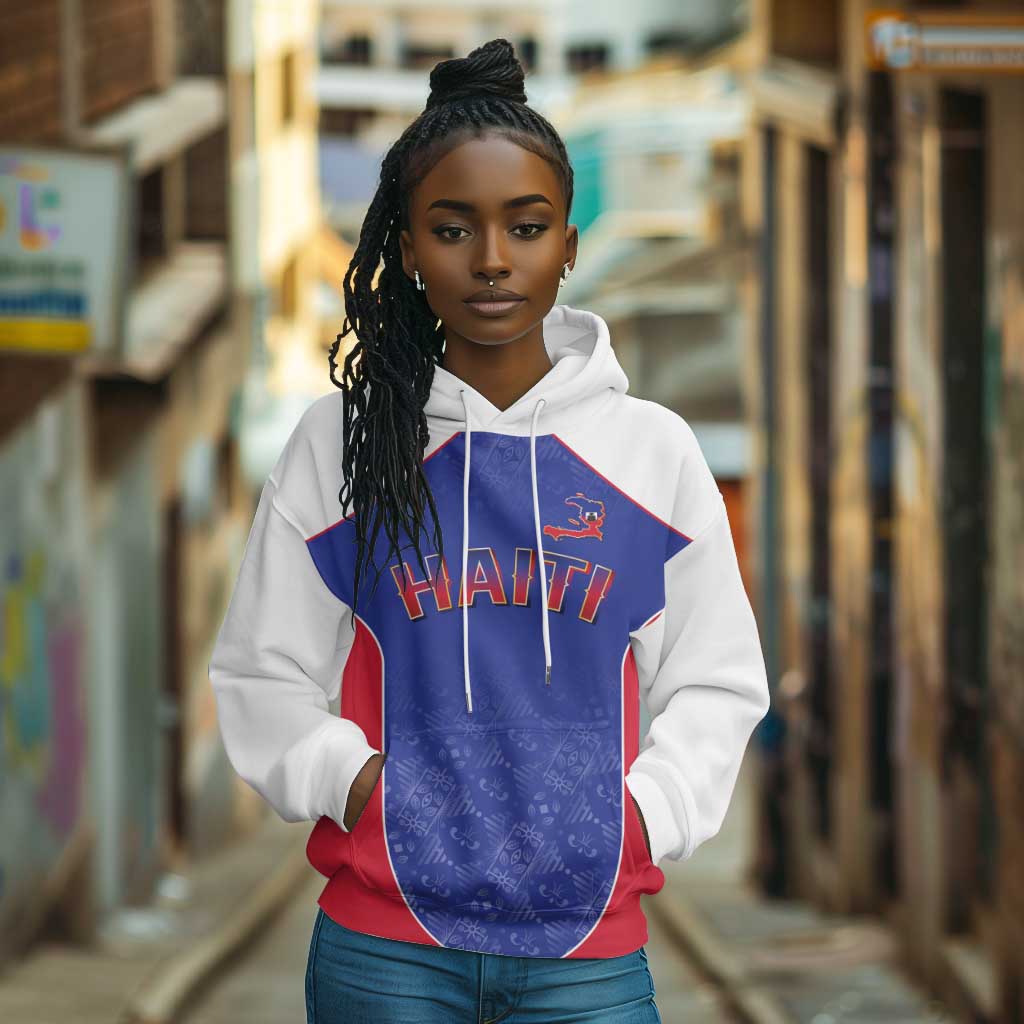 World Football 2026 Afro-Haiti Custom Hoodie Together For Ayiti Blue Style - Wonder Print Shop