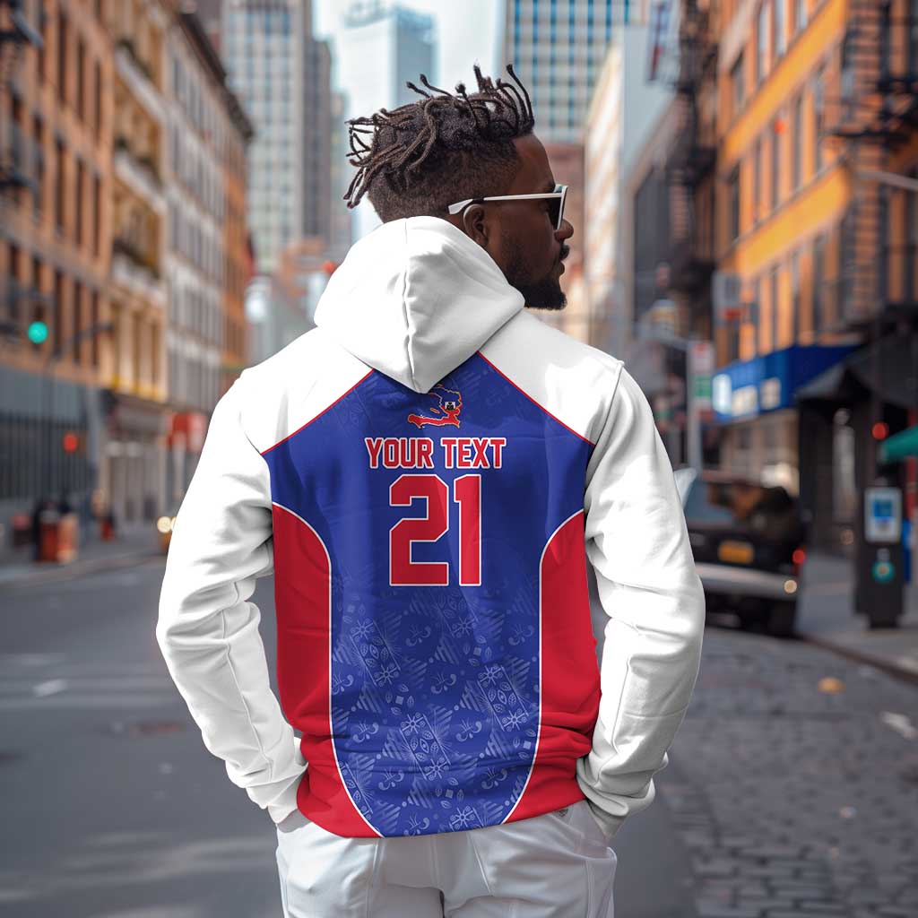 World Football 2026 Afro-Haiti Custom Hoodie Together For Ayiti Blue Style - Wonder Print Shop
