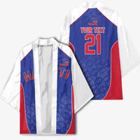 World Football 2026 Afro-Haiti Custom Kimono Together For Ayiti Blue Style - Wonder Print Shop