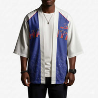 World Football 2026 Afro-Haiti Custom Kimono Together For Ayiti Blue Style - Wonder Print Shop