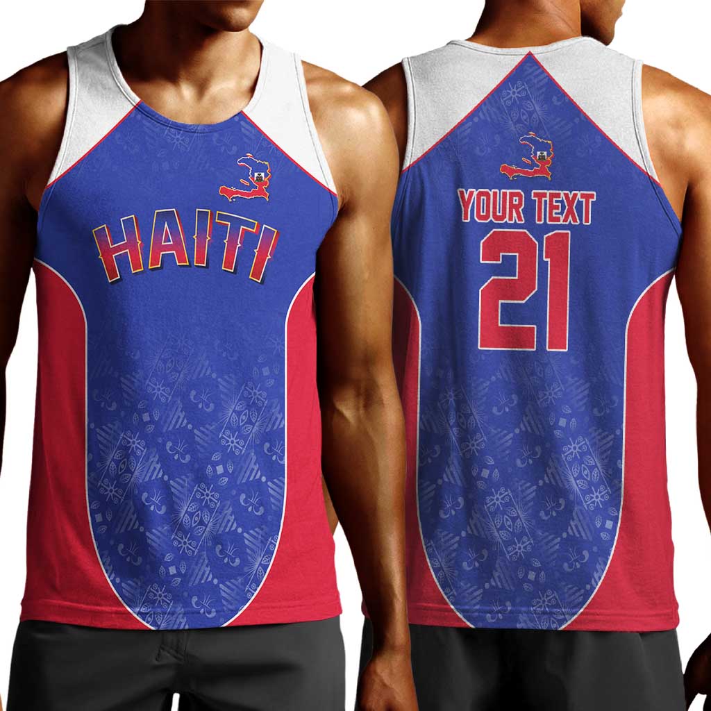 World Football 2026 Afro-Haiti Custom Men Tank Top Together For Ayiti Blue Style - Wonder Print Shop