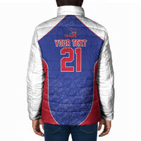 World Football 2026 Afro-Haiti Custom Padded Jacket Together For Ayiti Blue Style - Wonder Print Shop
