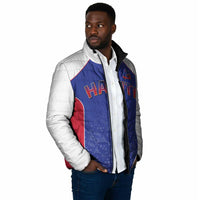 World Football 2026 Afro-Haiti Custom Padded Jacket Together For Ayiti Blue Style - Wonder Print Shop