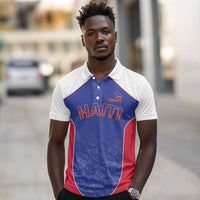 World Football 2026 Afro-Haiti Custom Polo Shirt Together For Ayiti Blue Style LT9
