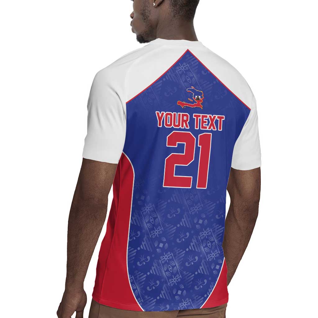 World Football 2026 Afro-Haiti Custom Rugby Jersey Together For Ayiti Blue Style LT9
