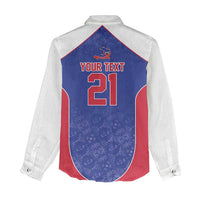 World Football 2026 Afro-Haiti Custom Women Casual Shirt Together For Ayiti Blue Style - Wonder Print Shop