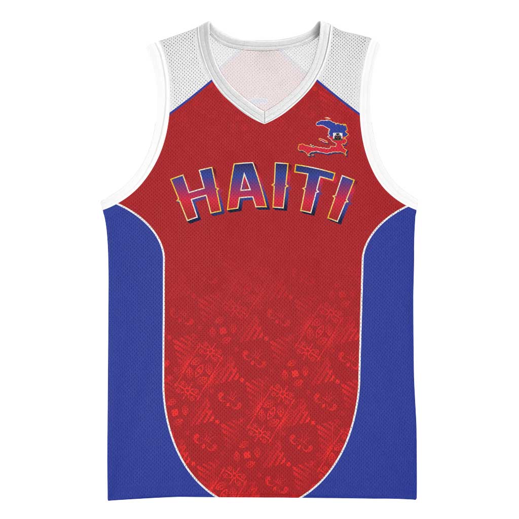 World Football 2026 Afro-Haiti Custom Basketball Jersey Together For Ayiti Red Style - Wonder Print Shop